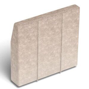 Lovesac Deep Angled Side Cover: Venetian Taupe Corded Velvet